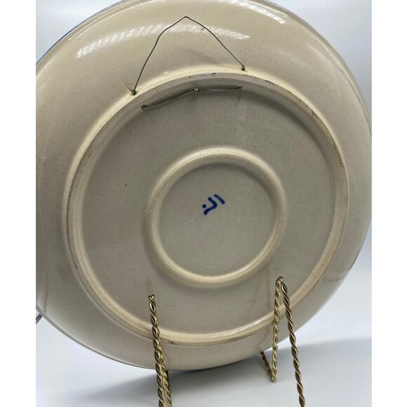 Karl Hentschel/Erna Leitner Studio ceramic Plate Tittmoning signed by leitner - Picture 6 of 8
